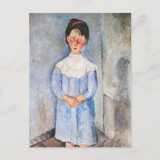 Amedeo Modigliani - Meisje in het blauw Briefkaart (Voorkant)