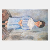 Amedeo Modigliani - Meisje in het blauw Inpakpapier Vel (Voorkant 2)