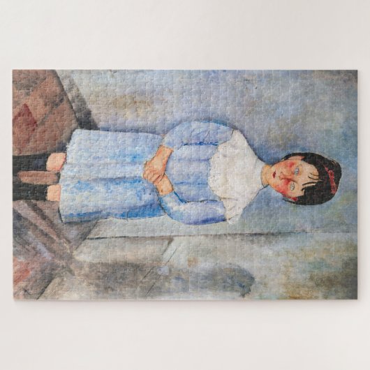 Amedeo Modigliani - Meisje in het blauw Legpuzzel (Horizontaal)