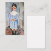 Amedeo Modigliani - Meisje in het blauw Notitiekaartje (Voorkant / Achterkant)
