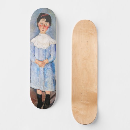 Amedeo Modigliani - Meisje in het blauw Persoonlijk Skateboard (Voorkant)