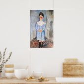 Amedeo Modigliani - Meisje in het blauw Poster (Keuken)