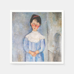 Amedeo Modigliani - Meisje in het blauw Servet