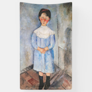 Amedeo Modigliani - Meisje in het blauw Spandoek