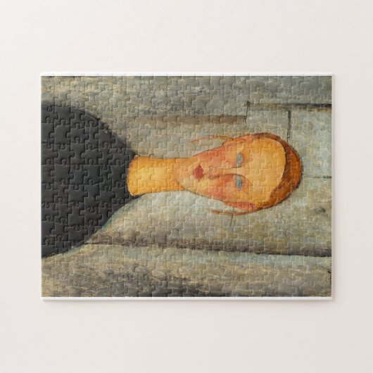 Amedeo modigliani - meisje met blauwe ogen legpuzzel (Horizontaal)