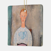 Amedeo Modigliani - Meisje met een Polka-Dot Blous Keramisch Ornament (Links)