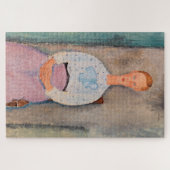 Amedeo Modigliani - Meisje met een Polka-Dot Blous Legpuzzel (Horizontaal)