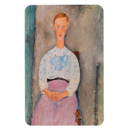 Amedeo Modigliani - Meisje met een Polka-Dot Blous Magneet