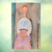 Amedeo Modigliani - Meisje met een Polka-Dot Blous Raamsticker (Vel 3)