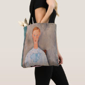 Amedeo Modigliani - Meisje met een Polka-Dot Blous Tote Bag (Dichtbij)