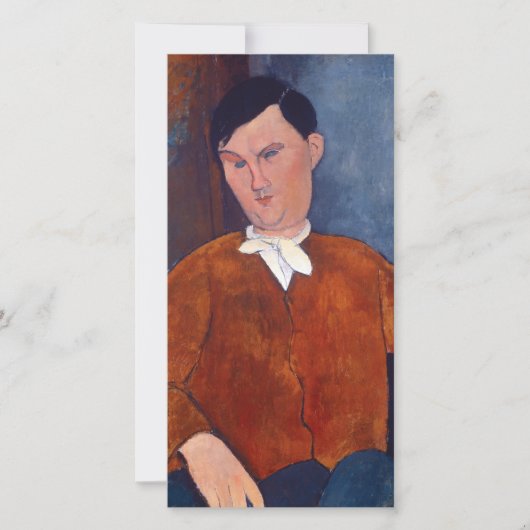 Amedeo Modigliani - Monsieur Deleu Bedankkaart (Voorkant)