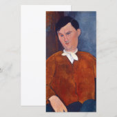 Amedeo Modigliani - Monsieur Deleu Bedankkaart (Voorkant / Achterkant)