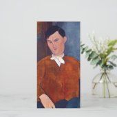 Amedeo Modigliani - Monsieur Deleu Bedankkaart (Staand voorkant)