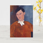 Amedeo Modigliani - Monsieur Deleu Kaart (Gele Bloem)