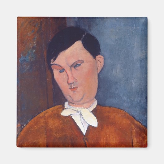 Amedeo Modigliani - Monsieur Deleu Magneet (Voorkant)