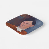 Amedeo Modigliani - Monsieur Deleu Papieren Bordje (Gebogen)