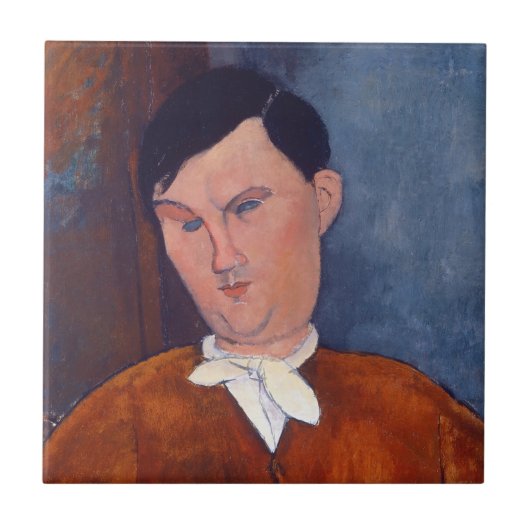 Amedeo Modigliani - Monsieur Deleu Tegeltje (Voorkant)