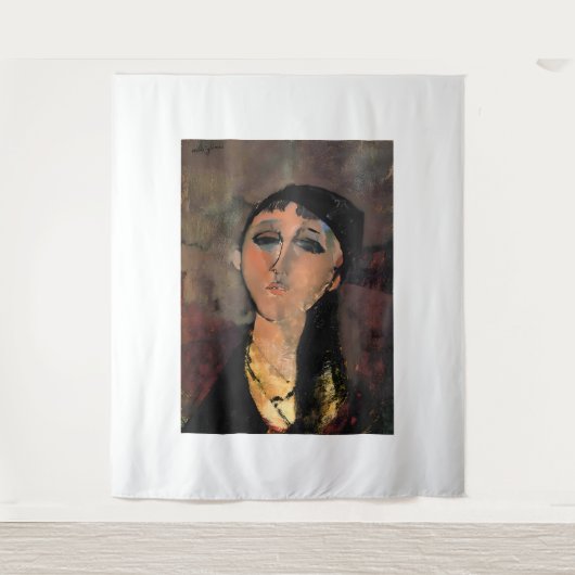 Amedeo Modigliani painting Wandkleed (Voorkant)