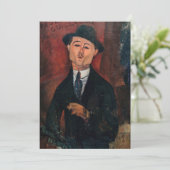 Amedeo Modigliani - Paul Guillaume, Novo Pilota Bedankkaart (Staand voorkant)