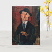Amedeo Modigliani - Paul Guillaume, Novo Pilota Kaart (Gele Bloem)
