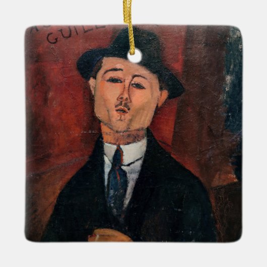Amedeo Modigliani - Paul Guillaume, Novo Pilota Keramisch Ornament (Voorkant)