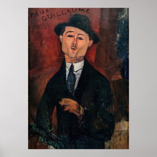 Amedeo Modigliani - Paul Guillaume, Novo Pilota Poster (Voorkant)