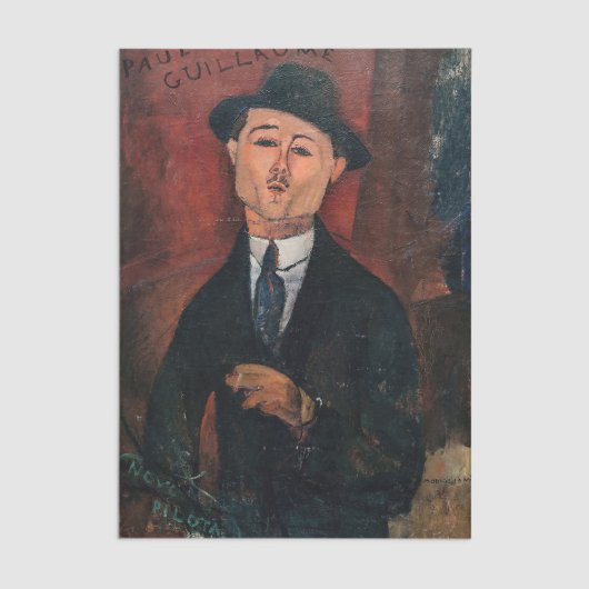 Amedeo Modigliani - Paul Guillaume, Novo Pilota Tissuepapier