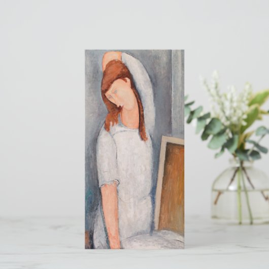 Amedeo Modigliani - Portrait Jeanne Hebuterne #1 Bedankkaart (Staand voorkant)