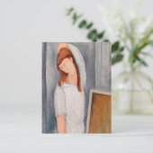 Amedeo Modigliani - Portrait Jeanne Hebuterne #1 Briefkaart (Staand voorkant)