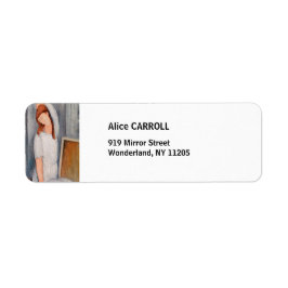 Amedeo Modigliani - Portrait Jeanne Hebuterne #1 Etiket