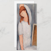 Amedeo Modigliani - Portrait Jeanne Hebuterne #1 Kaart (Voorkant / Achterkant)