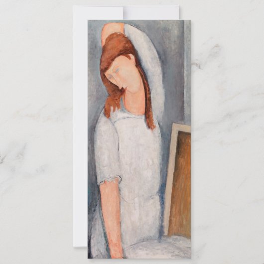Amedeo Modigliani - Portrait Jeanne Hebuterne #1 Kaart (Voorkant)