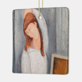 Amedeo Modigliani - Portrait Jeanne Hebuterne #1 Keramisch Ornament (Links)