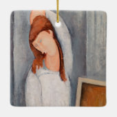 Amedeo Modigliani - Portrait Jeanne Hebuterne #1 Keramisch Ornament (Achterkant)