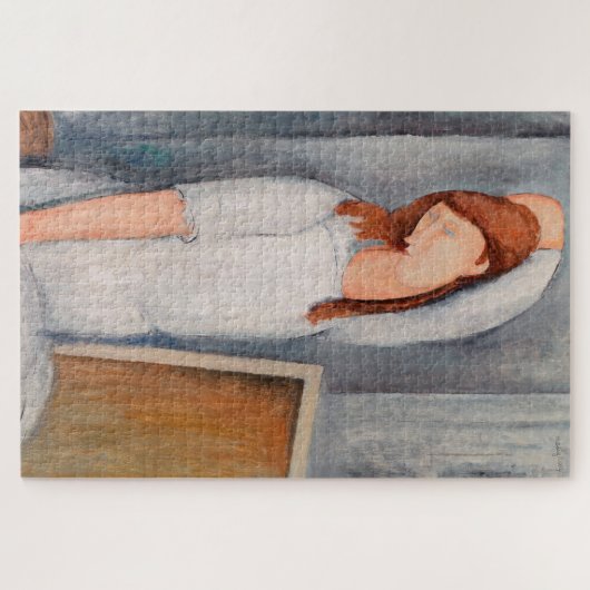 Amedeo Modigliani - Portrait Jeanne Hebuterne #1 Legpuzzel (Horizontaal)