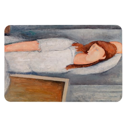 Amedeo Modigliani - Portrait Jeanne Hebuterne #1 Magneet (Horizontaal)