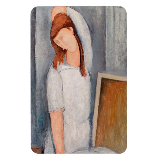 Amedeo Modigliani - Portrait Jeanne Hebuterne #1 Magneet (Verticaal)