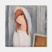 Amedeo Modigliani - Portrait Jeanne Hebuterne #1 Magneet (Voorkant)