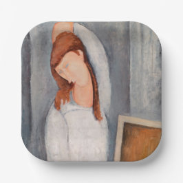 Amedeo Modigliani - Portrait Jeanne Hebuterne #1 Papieren Bordje