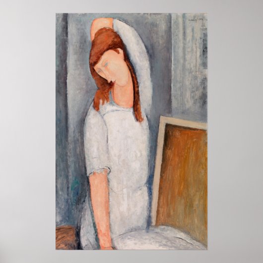 Amedeo Modigliani - Portrait Jeanne Hebuterne #1 Poster (Voorkant)