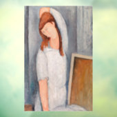 Amedeo Modigliani - Portrait Jeanne Hebuterne #1 Raamsticker (Vel 3)