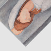 Amedeo Modigliani - Portrait Jeanne Hebuterne #1 Tissuepapier (Detail)