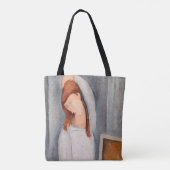 Amedeo Modigliani - Portrait Jeanne Hebuterne #1 Tote Bag (Achterkant)