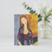 Amedeo Modigliani - Portrait Jeanne Hebuterne #2 Briefkaart (Staand voorkant)