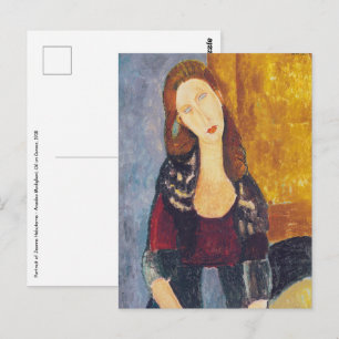 Amedeo Modigliani - Portrait Jeanne Hebuterne #2 Briefkaart