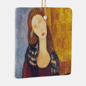 Amedeo Modigliani - Portrait Jeanne Hebuterne #2 Keramisch Ornament (Rechts)