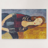Amedeo Modigliani - Portrait Jeanne Hebuterne #2 Legpuzzel (Horizontaal)