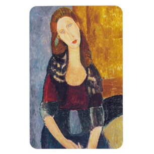 Amedeo Modigliani - Portrait Jeanne Hebuterne #2 Magneet
