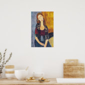 Amedeo Modigliani - Portrait Jeanne Hebuterne #2 Poster (Keuken)