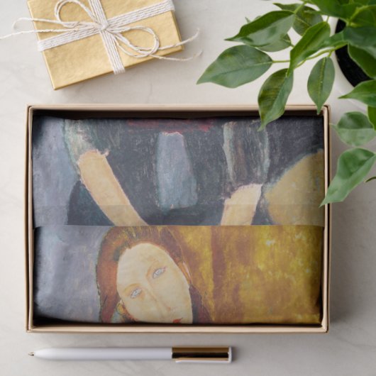 Amedeo Modigliani - Portrait Jeanne Hebuterne #2 Tissuepapier (Geschenk)